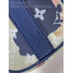 Louis Vuitton LV Unisex Keepall Bandoulière 25 Ink Blue Monogram Bleach Coated Canvas Cowhide-Leather - Imagen 9