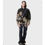 Louis Vuitton LV Unisex Keepall Bandoulière 25 Ink Blue Monogram Bleach Coated Canvas Cowhide-Leather - Imagen 11