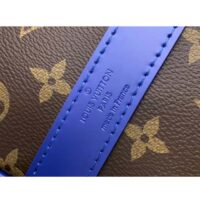 Louis Vuitton LV Unisex Keepall Bandoulière 50 Blue Monogram Macassar Coated Canvas (3)