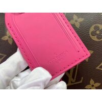 Louis Vuitton LV Unisex Keepall Bandoulière 50 Pink Monogram Macassar Coated Canvas (9)