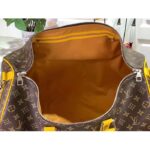Louis Vuitton LV Unisex Keepall Bandoulière 50 Yellow Monogram Macassar Coated Canvas – Bild 8