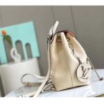 Louis Vuitton LV Unisex Montsouris Backpack Monogram Empreinte Embossed White Leather - Imagen 4