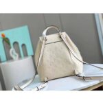 Louis Vuitton LV Unisex Montsouris Backpack Monogram Empreinte Embossed White Leather - Imagen 3