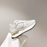 Louis Vuitton LV Unisex Neo Run Away Sneaker White Beige Calf Leather Rubber Outsole (3)