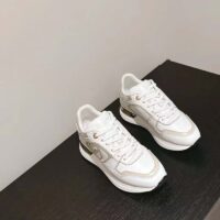 Louis Vuitton LV Unisex Neo Run Away Sneaker White Beige Calf Leather Rubber Outsole (3)
