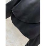 Louis Vuitton LV Women Faux Leather Circle Top PU Polyester Elastane Black Regular Fit - immagine 7