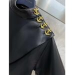 Louis Vuitton LV Women Faux Leather Circle Top PU Polyester Elastane Black Regular Fit - immagine 6