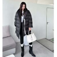 Louis Vuitton LV Women Flight Mode Monogram Jacquard Puffer Wrap Coat Polyamide Black (15)