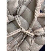 Louis Vuitton LV Women Flight Mode Monogram Jacquard Puffer Wrap Coat Polyamide Light Beige (6)