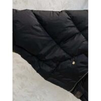 Louis Vuitton LV Women Monogram Accent Pillow Puffer Cape Black Regular Fit (4)