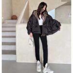 Louis Vuitton LV Women Monogram Accent Pillow Puffer Cape Black Regular Fit - immagine 16