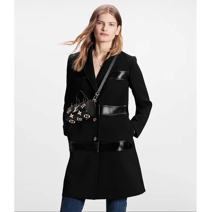 Louis Vuitton LV Women Nano Speedy Bag Black Beige Monogram Empreinte Embossed Supple Grained Cowhide Leather (1)