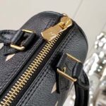 Louis Vuitton LV Women Nano Speedy Bag Black Beige Monogram Empreinte Embossed Supple Grained Cowhide Leather - Image 7
