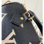 Louis Vuitton LV Women Nano Speedy Bag Black Beige Monogram Empreinte Embossed Supple Grained Cowhide Leather - Image 8