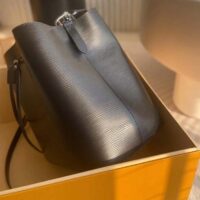 Louis Vuitton LV Women NéoNoé MM Bucket Black Epi Grained Cowhide Leather (13)