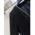 Louis Vuitton LV Men Scuba Trim Tweed Jacket Wool Black Regular Fit - immagine 9