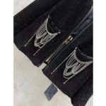 Louis Vuitton LV Men Scuba Trim Tweed Jacket Wool Black Regular Fit - immagine 6