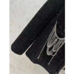 Louis Vuitton LV Men Scuba Trim Tweed Jacket Wool Black Regular Fit - immagine 7