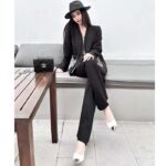 Louis Vuitton LV Women Scuba Trim Tweed Jacket Wool Black Regular Fit - Image 12