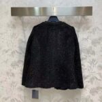 Louis Vuitton LV Men Scuba Trim Tweed Jacket Wool Black Regular Fit - immagine 3