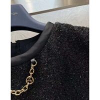 Louis Vuitton LV Women Tweed Pocket Dress Wool Black Regular Fit