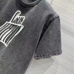 Louis Vuitton Men Graphic LV Signature T-Shirt Cotton Metal Grey Regular Fit - Image 7