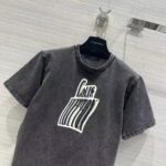 Louis Vuitton Men Graphic LV Signature T-Shirt Cotton Metal Grey Regular Fit - Image 4