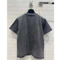 Louis Vuitton Men Graphic LV Signature T-Shirt Cotton Metal Grey Regular Fit (6)