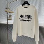 Louis Vuitton Men LV Cotton Sweatshirt Regular Fit Malletier International Brushed Jersey Milky White - Image 2