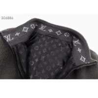 Louis Vuitton Men LV Fleece Blouson Regular Fit Front Zipped Closure Volcanic Ash (11)