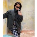 Louis Vuitton Women LV Fleece Blouson Regular Fit Front Zipped Closure Volcanic Ash - Image 13