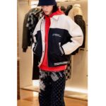 Louis Vuitton Men LV Leather And Nylon Blouson Regular Fit Embossed Vuitton Signature Calf - immagine 11