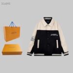 Louis Vuitton Women LV Leather And Nylon Blouson Regular Fit Embossed Vuitton Signature Calf - Image 2