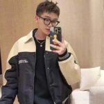 Louis Vuitton Men LV Leather And Nylon Blouson Regular Fit Embossed Vuitton Signature Calf - immagine 14