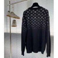 Louis Vuitton Men LV Lvse Monogram Degrade Crewneck Cotton Black White Slightly Loose Fit (3)