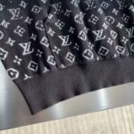 Louis Vuitton Women LV Monogram Gradient Hoodie Cotton Black White - Bild 5