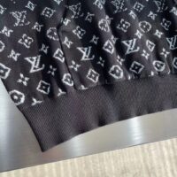 Louis Vuitton Men LV Monogram Gradient Hoodie Cotton Black White (10)