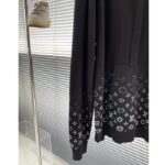 Louis Vuitton Women LV Monogram Gradient Hoodie Cotton Black White - Bild 8