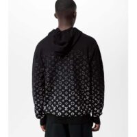 Louis Vuitton Men LV Monogram Gradient Hoodie Cotton Black White (10)