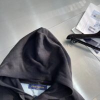 Louis Vuitton Men LV Monogram Gradient Hoodie Cotton Black White (10)