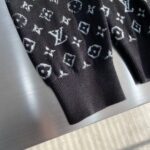 Louis Vuitton Women LV Monogram Gradient Hoodie Cotton Black White - Bild 7