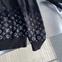 Louis Vuitton Men LV Monogram Gradient Hoodie Cotton Black White (10)