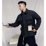 Louis Vuitton Men LV Monogram Padded Light Blouson Polyamide Black Loose Fit - Image 15