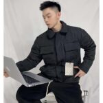 Louis Vuitton Men LV Monogram Padded Light Blouson Polyamide Black Loose Fit - Image 14