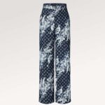 Pantalones vaqueros Louis Vuitton para hombre con estampado de monograma LV y corte regular con estampado de flor de monograma