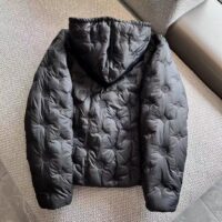 Louis Vuitton Men LV Monogram Quilted Hooded Blouson Regular Fit Allover Monogram Draw Cords Padded (3)