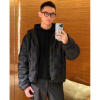 Louis Vuitton Men LV Monogram Quilted Hooded Blouson Regular Fit Allover Monogram Draw Cords Padded (3)