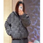 Louis Vuitton Women LV Monogram Quilted Hooded Blouson Regular Fit Allover Monogram Draw Cords Padded – Bild 14