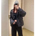 Louis Vuitton Women LV Monogram Quilted Hooded Blouson Regular Fit Allover Monogram Draw Cords Padded – Bild 13