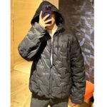 Louis Vuitton Men LV Monogram Quilted Hooded Blouson Regular Fit Allover Monogram Draw Cords Padded - immagine 14